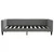 Vidaxl Raztegljiva postelja temno siva 90x190 cm blago