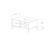Hanah Home Klub sto Sonay 90x45x60cm Bež-Antracit