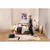 Sivorjava oblazinjena zakonska postelja s prostorom za shranjevanje z letvenim dnom 180x200 cm Myra Pillow – Bonami Selection