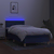 Vidaxl Box spring postelja z vzmetnico LED modra 100x200 cm blago