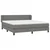Vidaxl Box spring postelja z vzmetnico temno siva 180x200 cm blago