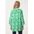 Happiness Istanbul Womens Green Ecru Patterned Viscose Kimono