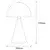 Opviq Dodo 5052 Stona lampa, Bela