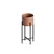 Aberto Design Dekorativna saksija GED-026-B, 23x48x23 cm, Crno-terakota