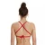Womens swimwear arena solid tie back top red/white 30