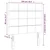Vidaxl LED posteljno vzglavje krem 100x5x118/128 cm blago