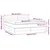 Vidaxl Box spring postelja z vzmetnico LED črna 180x200 cm blago