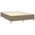 Vidaxl Box spring postelja z vzmetnico taupe 140x190 cm blago