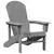 Adirondack stolica Svijetlo siva 82 x 74 x 92 cm HDPE