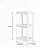 Aberto Design Plastična višenamenska polica, 36x23x71cm, Bela