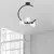 Opviq Luster Luminar-14135, 35x20x50cm, IP20, Belo-crni