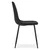 BE Stol PADVA - črn žamet/črne noge x 2