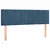 Vidaxl Box spring postelja z vzmetnico temno modra 140x200 cm žamet