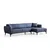 Atelier del Sofa Ugaona garnitura Belissimo 95x67x270cm Plava