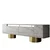 Hanah Home TV Komoda Bohem, 180x50x30 cm, Sivo-Zlatne boje