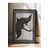 WallXpert uramljena slika 115208, The Black Swan Hilme af Klint, crni labud u letu, 30 x 40 cm, crni ram