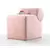 Atelier del Sofa Tabure 45x56x60cm, Roze