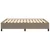 Vidaxl Posteljni okvir brez vzmetnice taupe 140x190 cm blago