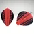 Pikado peresa ROBSON Plus Dart Flight/Pear V Red