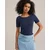 WE Fashion Majica temno modra