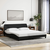 Okvir za krevet Dover crni 180x200 cm od tkanine