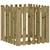 Vrtna sadilica s izgledom ograde 70 x 70 x 70 cm od borovine