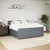 Vidaxl Box spring postelja z vzmetnico temno siva 200x200 cm žamet