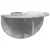 Polica na zidu Zidne 2 pcs Betonski sivi 48 x 24 x 24 cm