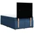 Vidaxl Box spring postelja z vzmetnico modra 120x190 cm blago