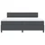 Vidaxl LED Box Spring Postelja Temno siva in bela 200 x 200 cm
