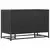 Klupa za cipele crna 80x40x53,5 cm od drveta i metala