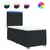 Vidaxl Box spring postelja z vzmetnico črna 90x200 cm umetno usnje