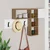 Hanah home Zidna polica Belo-Braon