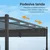 Venturo Prestige 3x3m Siva Pergola Čelična konstrukcija