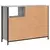 Komoda siva boja hrasta 100 x 33 x 75 cm konstruirano drvo