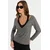 Cool & Sexy Ženska bluza EY2940, Crno-Krem