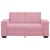 vidaXL Dvosed roza 160x78x84 cm žamet