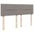 Vidaxl Box spring postelja z vzmetnico taupe 140x200 cm blago