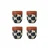Komplet skodelic Bloomingville Check 375 ml 4-pack