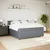Vidaxl Box spring postelja z vzmetnico temno siva 200x200 cm žamet