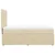 Vidaxl Box spring postelja z vzmetnico krem 90x190 cm blago