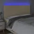 Vidaxl LED posteljno vzglavje krem 200x5x118/128 cm blago