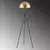 Aberto Design Podna lampa Can-NT-113, 170 cm, E27 40W, Zlatne boje