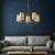 Endon 99458 - Luster na lancu 5xE14/6W/230V zlatna/bela