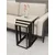 Hanah Home Mira set stolića (umetnuti), crna/travertin (3 kom)