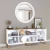 Hanah Home Konzolni sto Bohemian 1600-133, 180x75x40 cm, Orah-beli