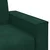 Vidaxl Dvosed temno zelen 180x78x84 cm žamet