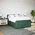 Vidaxl Box spring postelja z vzmetnico temno zelena 160x200 cm žamet