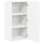 vidaXL Stenska kuhinjska omarica Bela 40 x 31 x 80 cm Konstruiran les