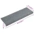 Prostirke za stepenice samoljepljive 20 kom 65x21x4 cm svijetlo sive pravokutne rubove